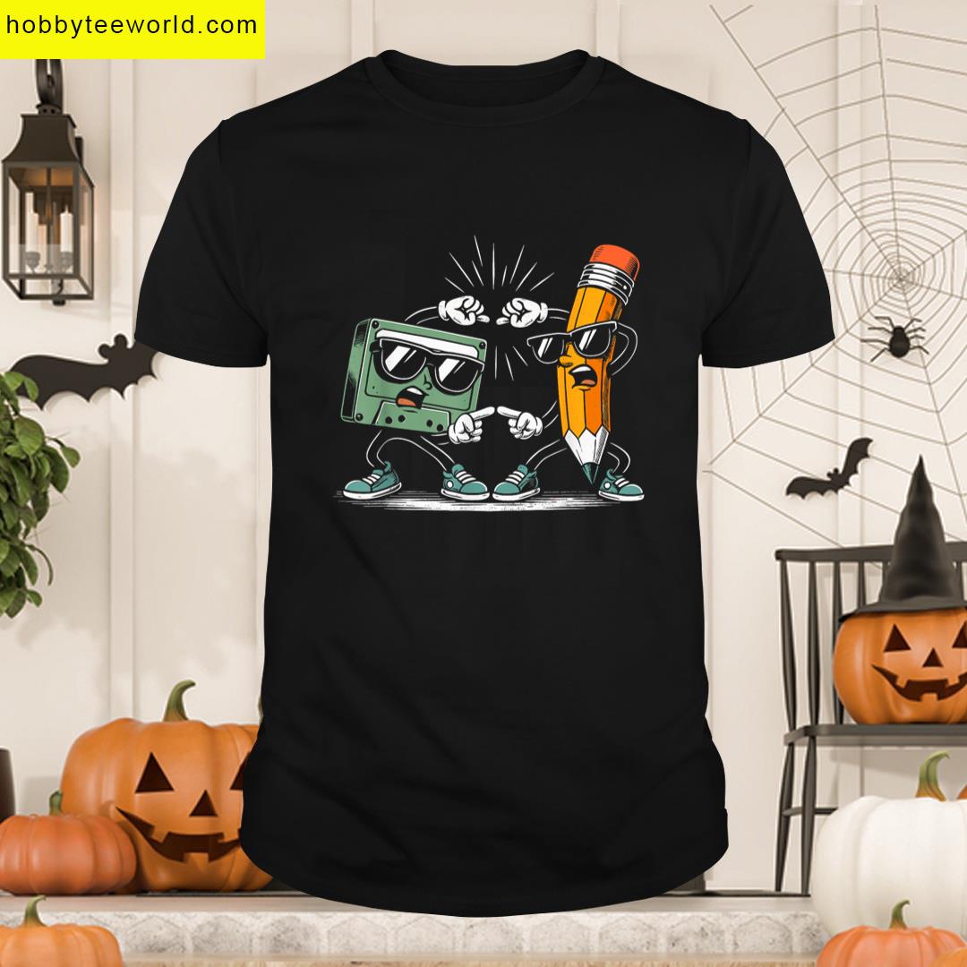 70s 80s 90s Audio Cassette Tape Men Women Kids Funny Retro T-shirt