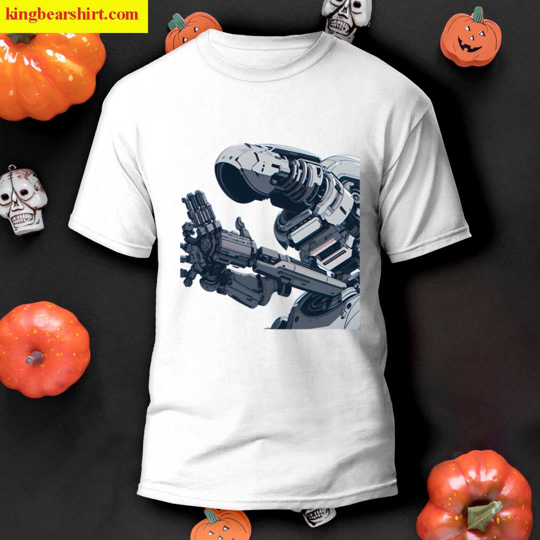 Alien Space Futuristic Avian Guardians Machines Majestic Birds T-shirt