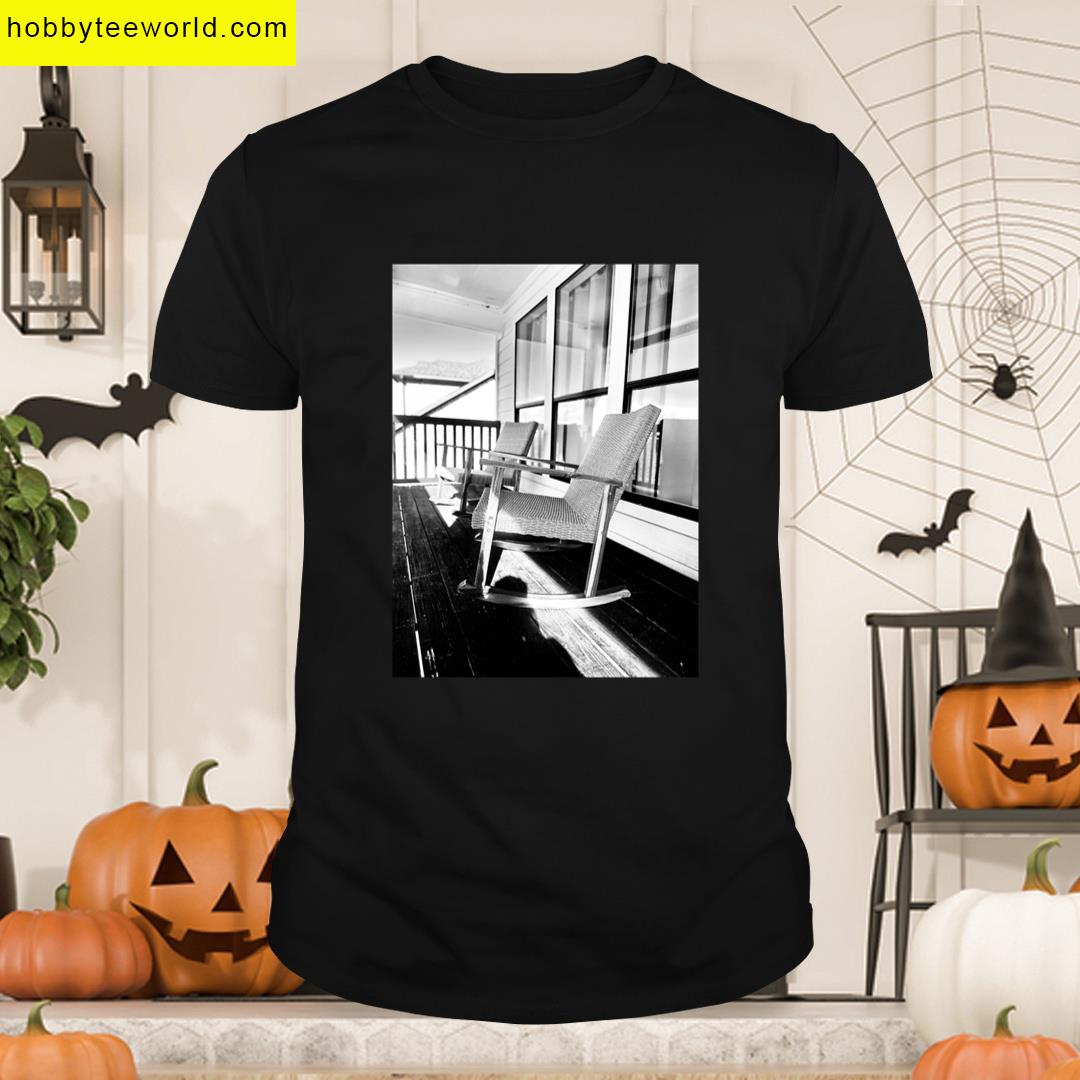 Black And White Rocking Chair Photography Premium T-shirt