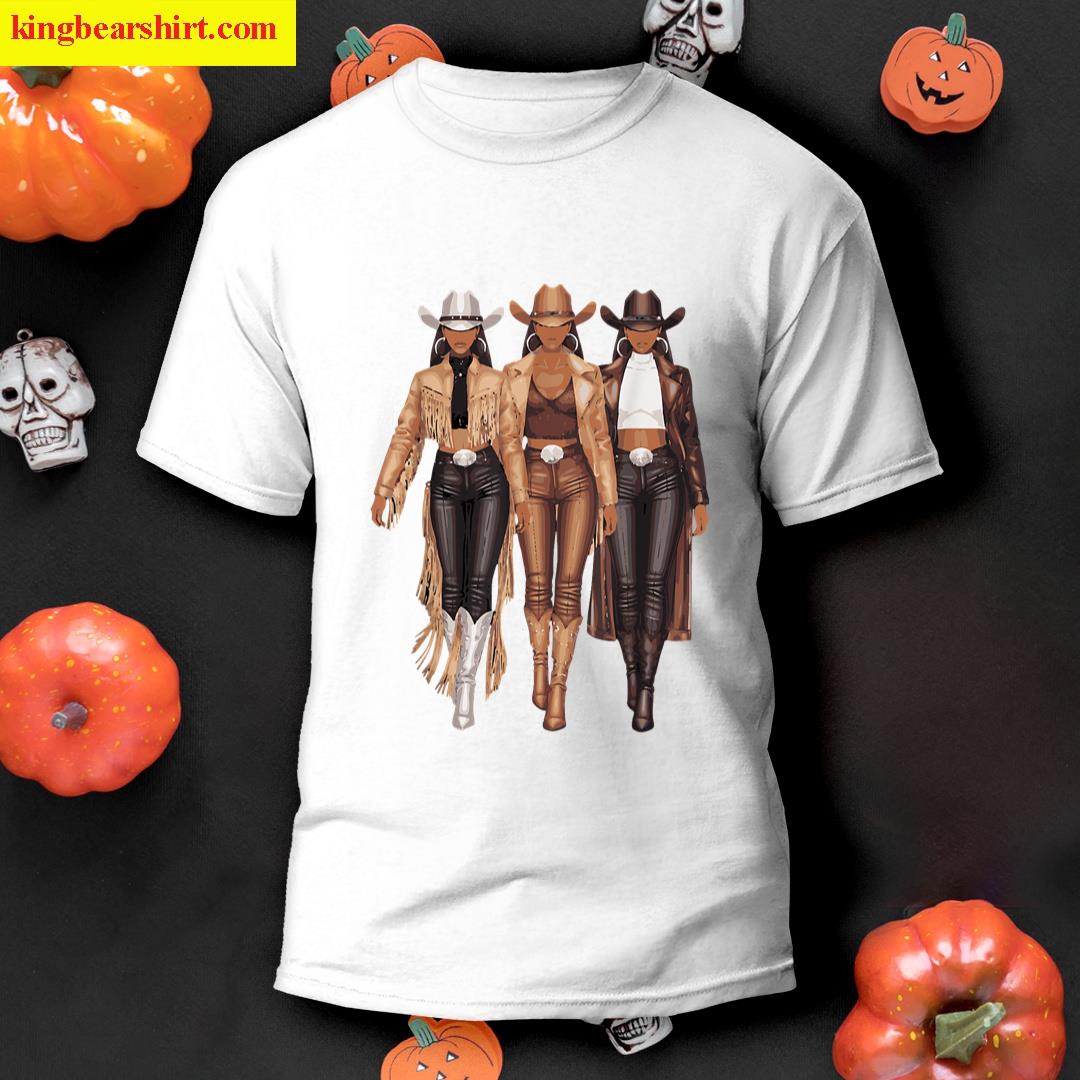 Black Cowgirl Western Tee Rodeo Country Women Juneteenth T-shirt