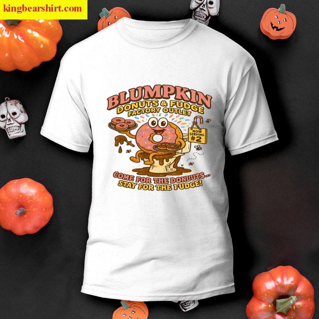 Blumpkin Donuts Fudge Factory Outlet Edgy Food Parody Humor Oversized T-shirt