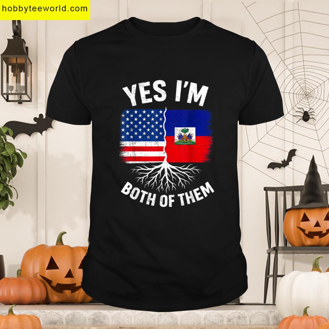 Both Them Usa Haiti Haitian Flag Day Mens Womens Kids T-shirt