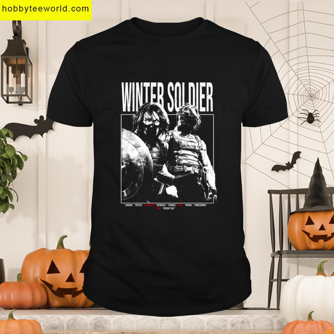 Bucky Barnes Thunderbolts Winter Soldier Sebastian Stan Avengers Superhero T-shirt