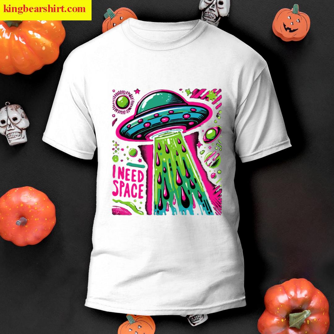 Colorful Ufo I Need Space T-shirt