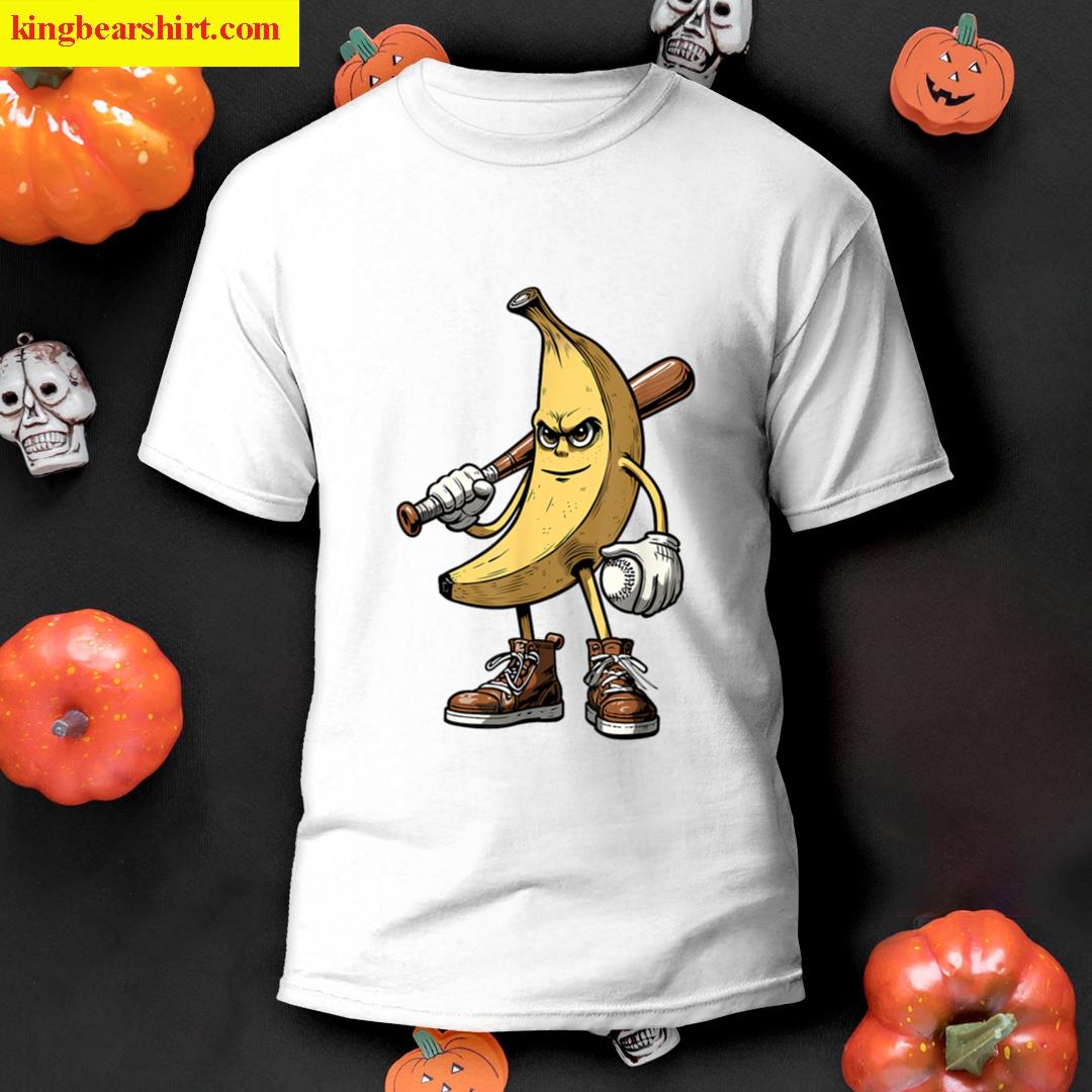 Cool Old School Banana For Bananas Lover Men Women Kids T-shirt