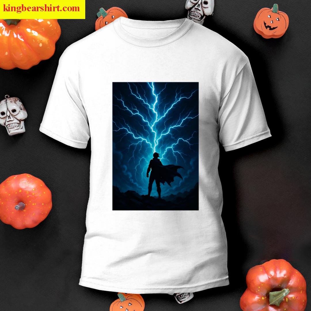 Electric Storm Hero In Epic Silhouette Power Surge T-shirt