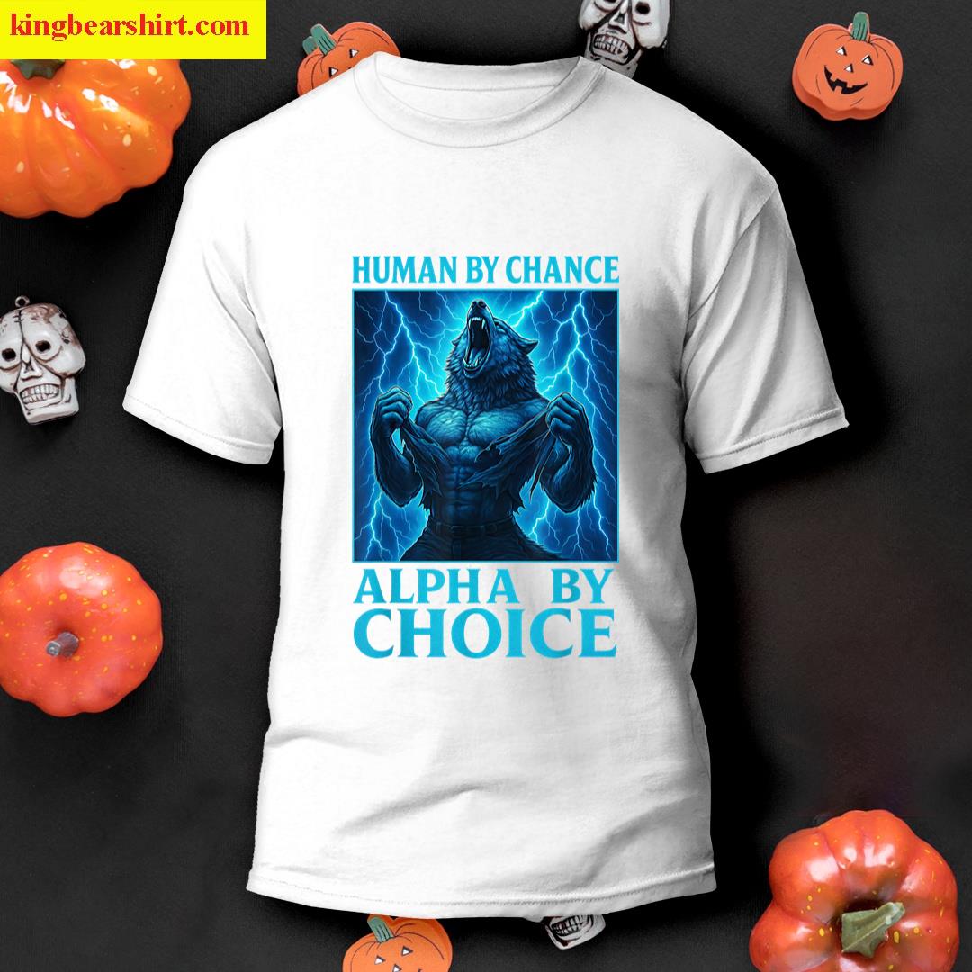 Funny Graphic Tee For Teens Men Women Alpha Wolf T-shirt