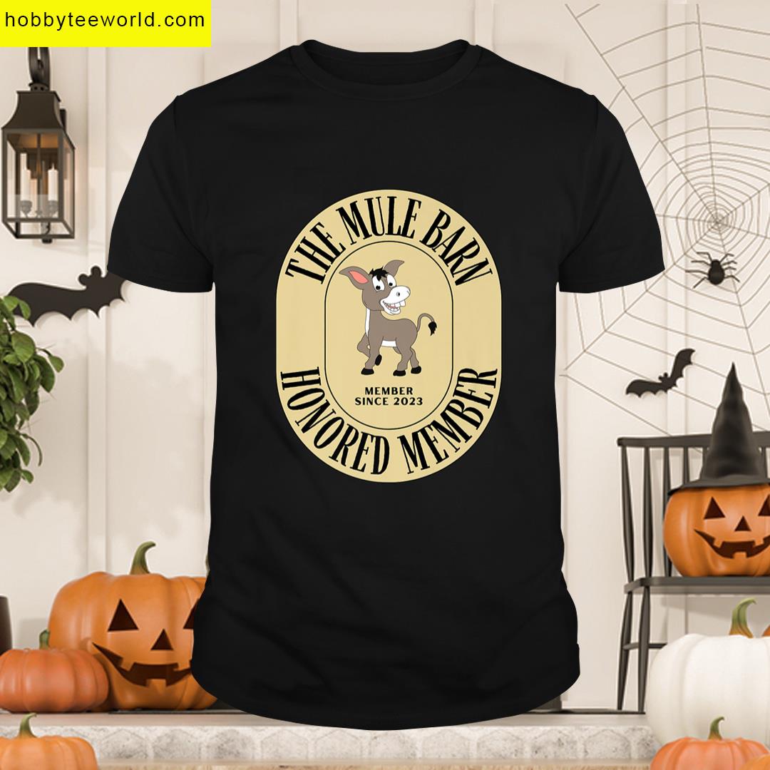 Funny Mule Barn Honored Member Gift Donkey Club Mule Group Premium T-shirt