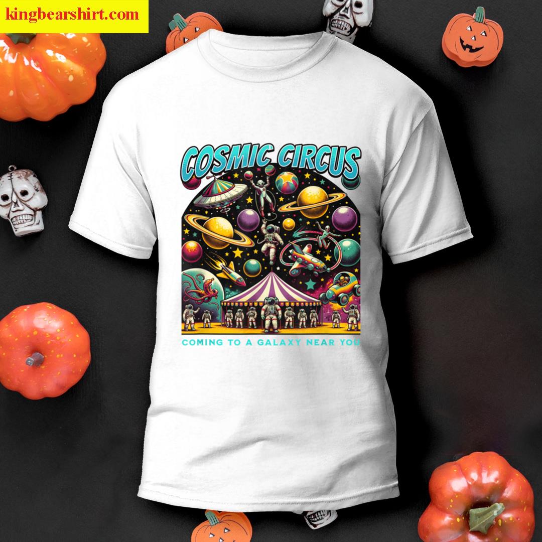 Funny Retro Cosmic Circus Astronaut Outer Space Galaxy T-shirt