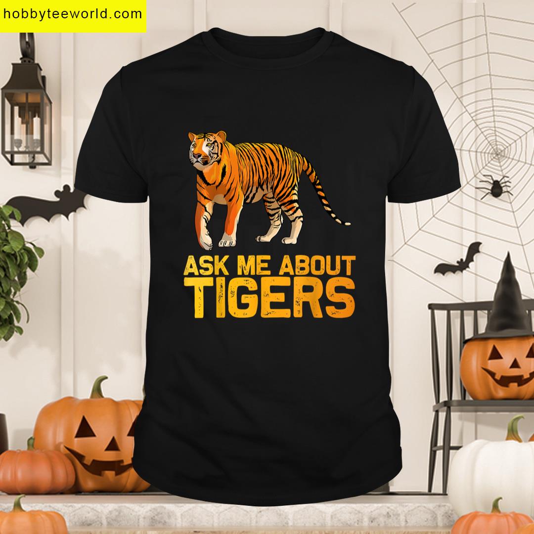 Funny Tiger Art For Men Women Boys Girls Bengal Tiger Lover T-shirt