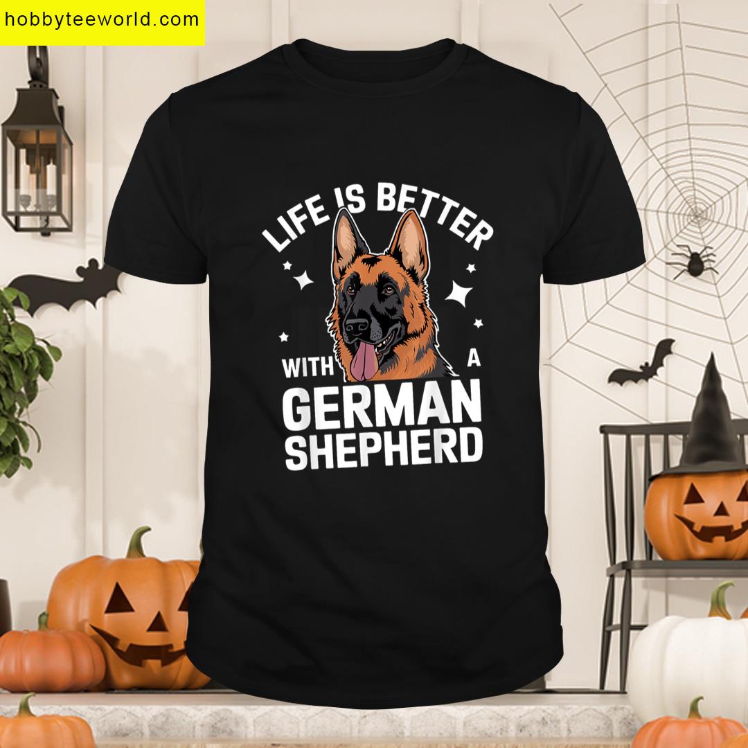 German Shepherd Art For Men Women German Shepherd Dog Lover T-shirt