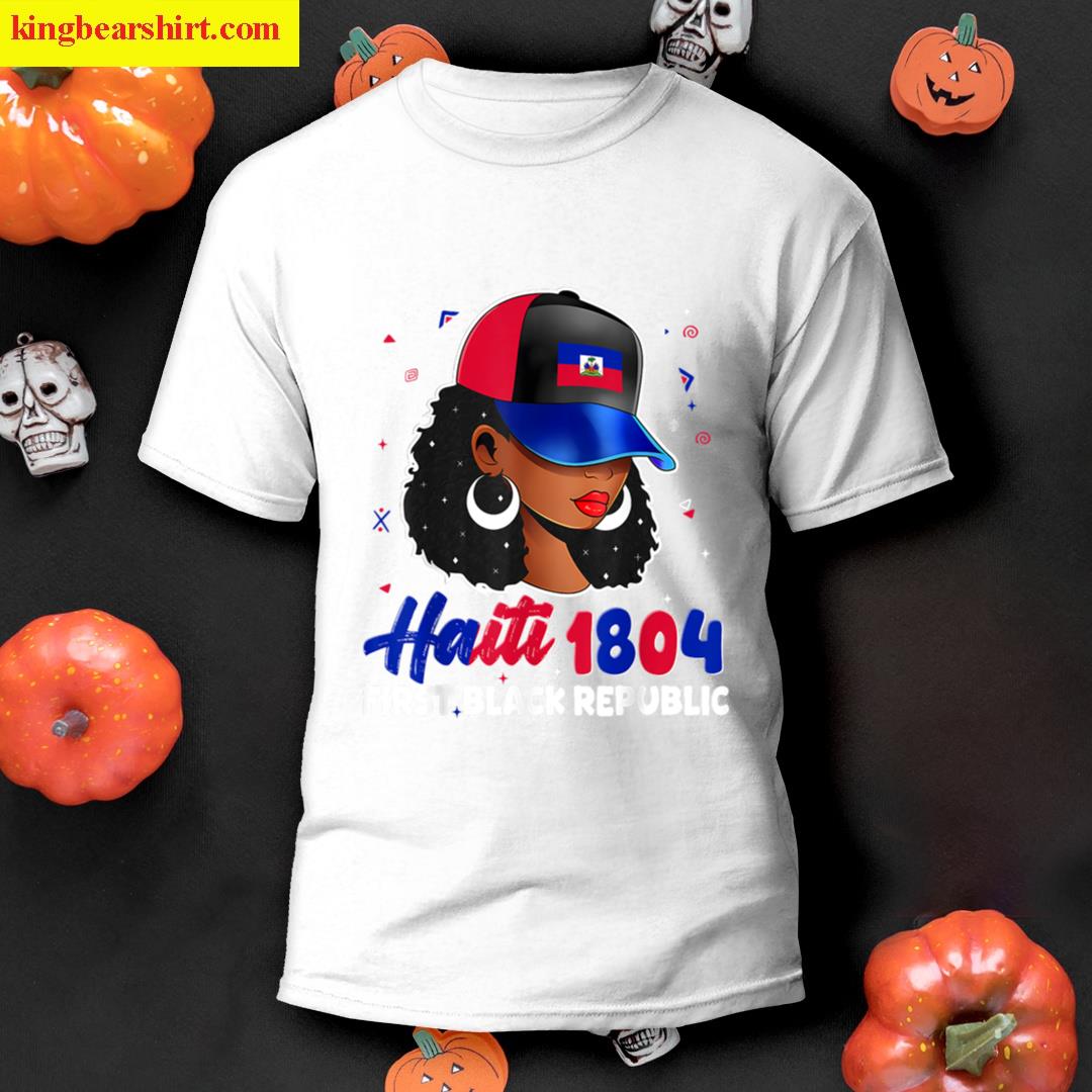 Haiti 1804 First Black Republic Haitian Flag Day Women Gifts T-shirt