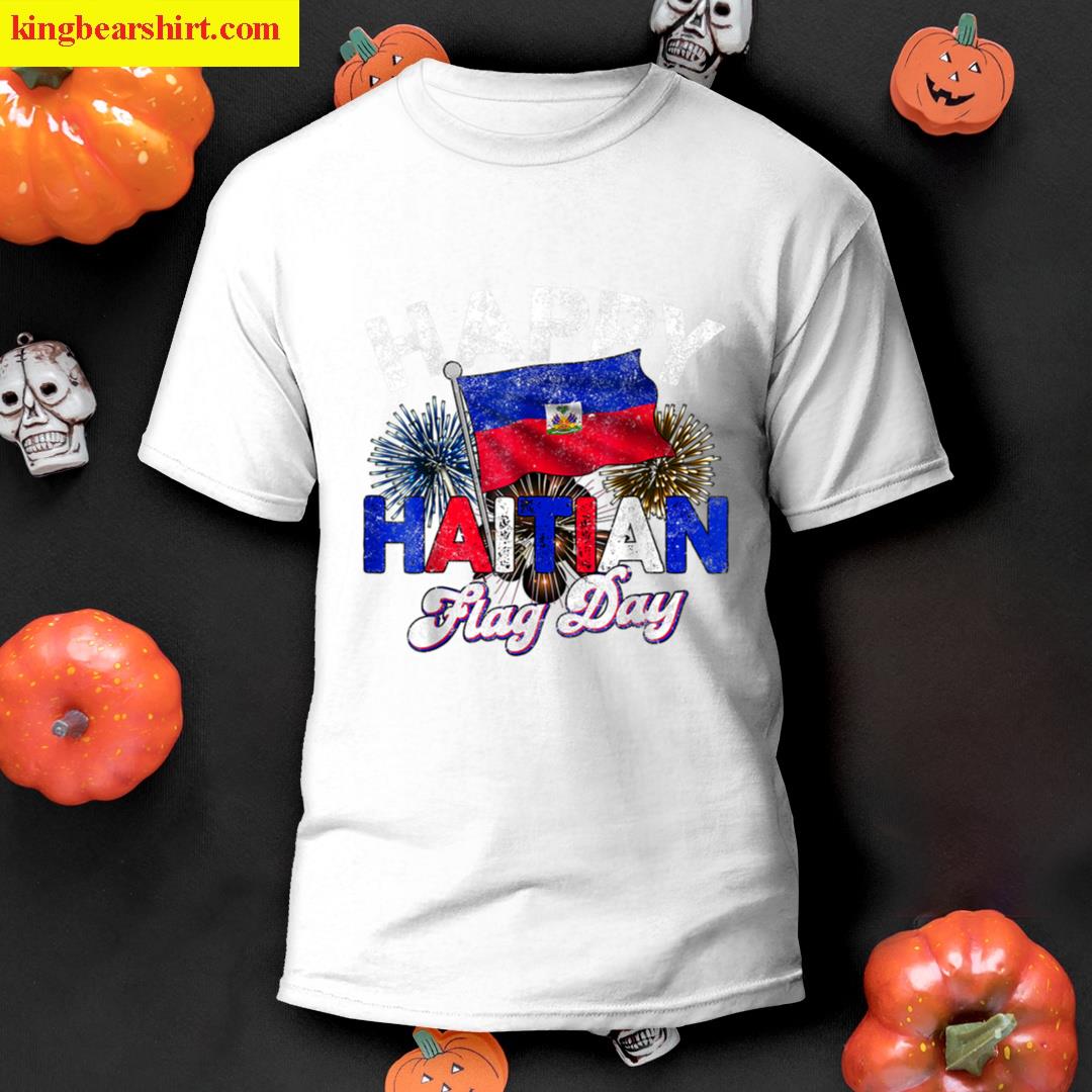 Happy Haitian Flag Day Pride Haiti 1804 Mens Womens Kids T-shirt