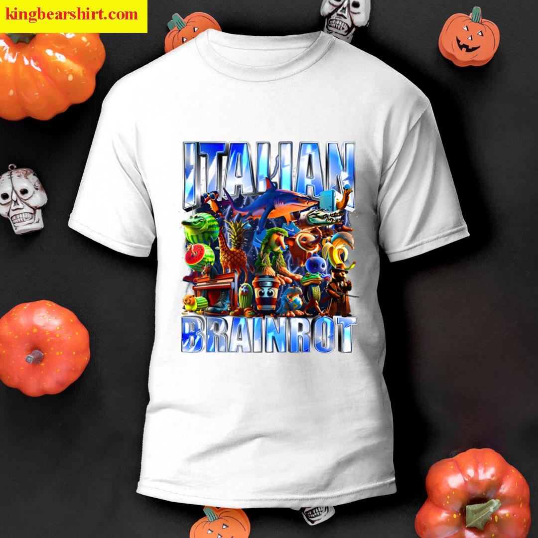 Italian Brainrot Bootleg Retro Meme Shark Tralalero Tralala T-shirt