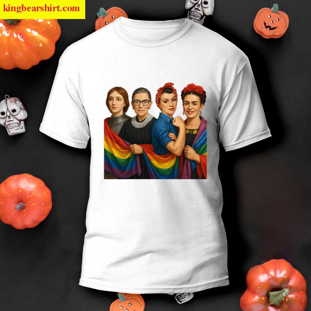 Joan Of Arc Ruth Bader Ginsburg Rbg Rosie The Riveter Frida Kahlo Oversized T-shirt