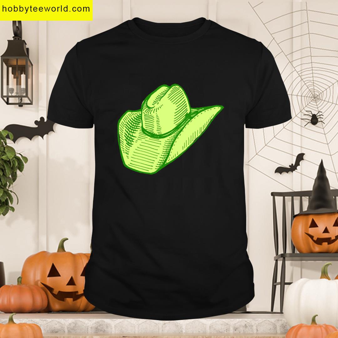 Lime Cowgirl Hat Premium T-shirt