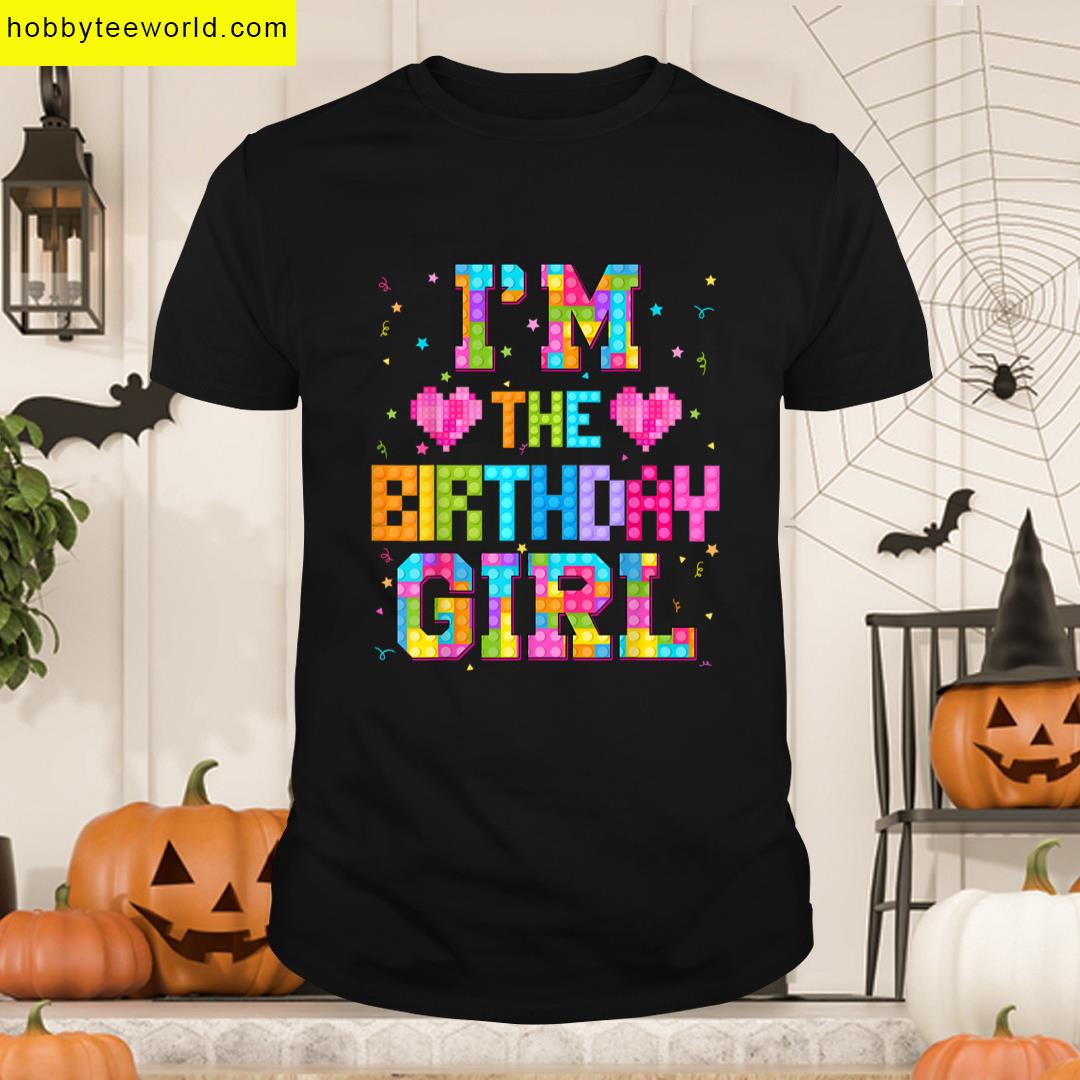 The Birthday Girl Build Brick Family Matching T-shirt