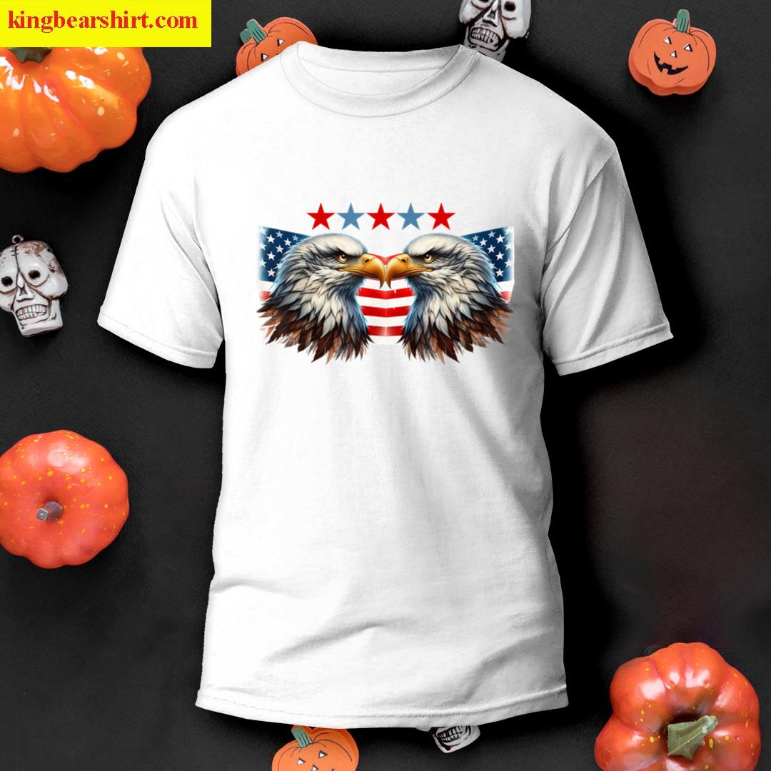 American Flag Bald Eagle T-shirt