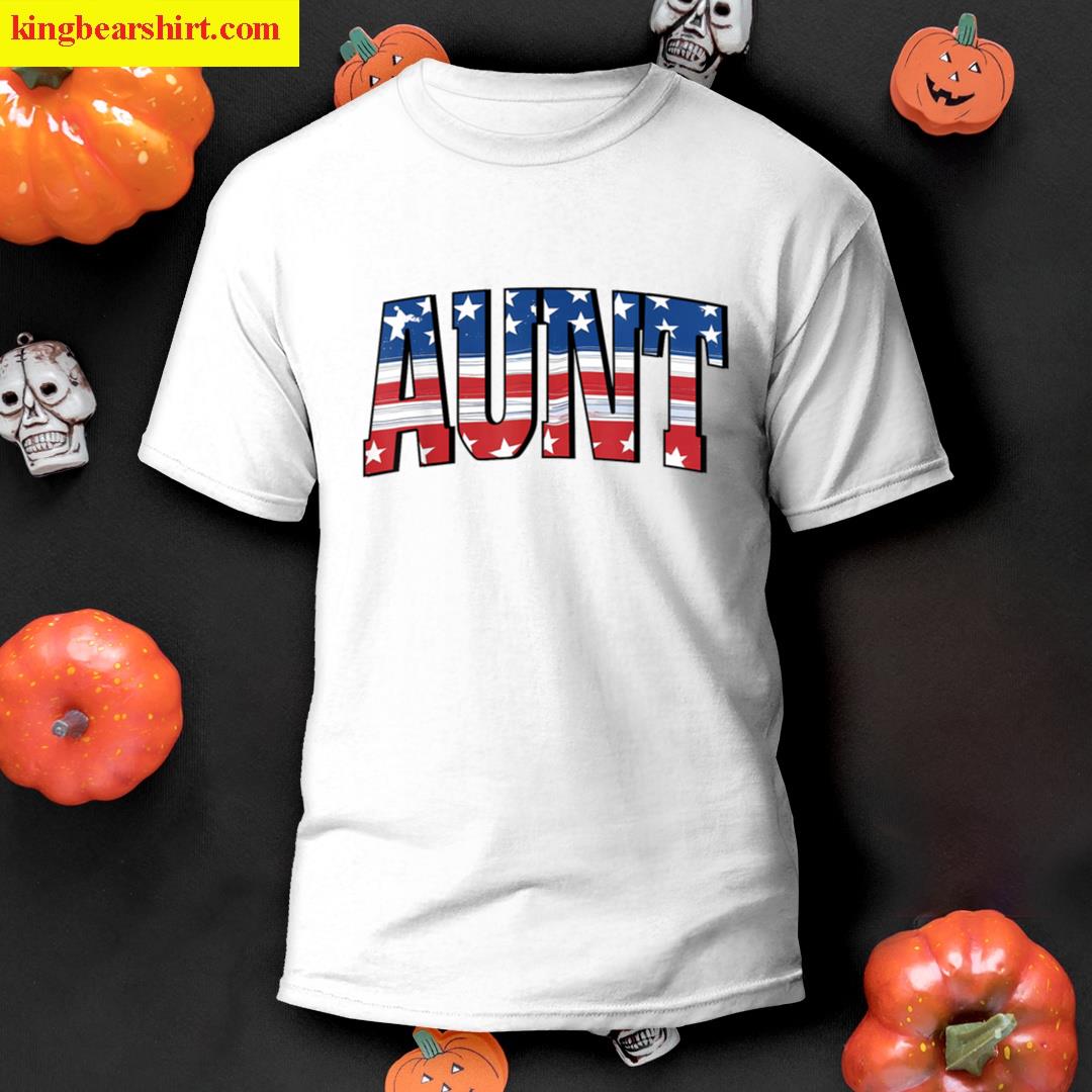Aunt Red White Blue T-shirt