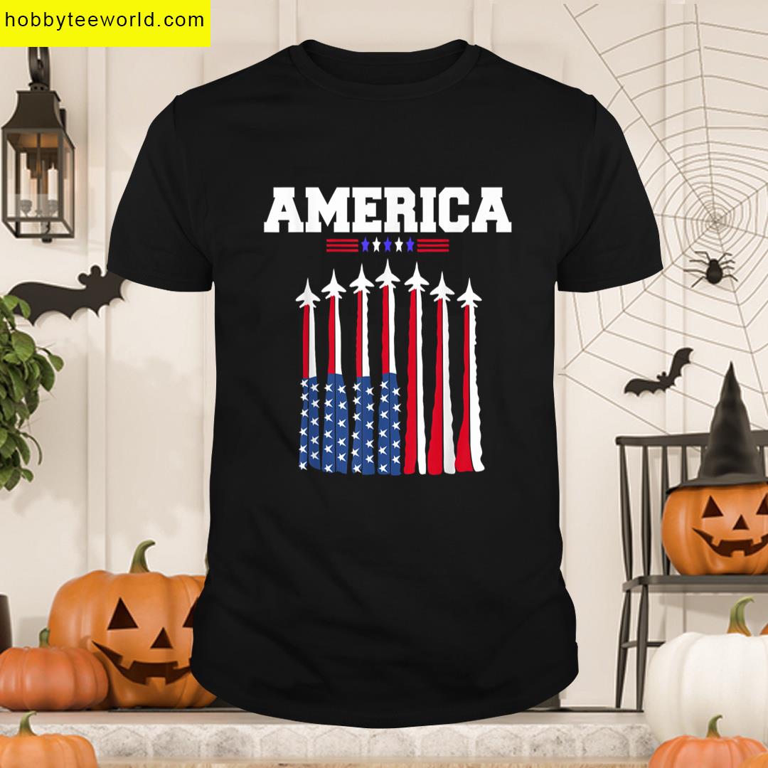 Boys Patriotic American Flag T-shirt