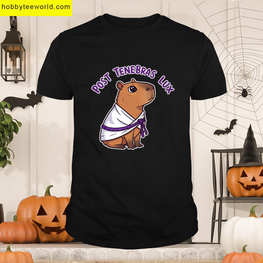 Capybara Toga Sunrise View T-shirt