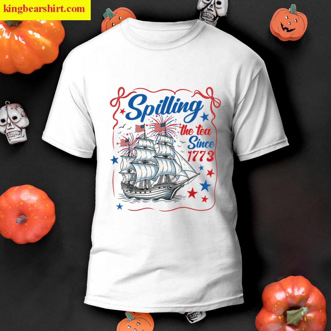 Funny 4th Of July Tea Lover T-shirt
