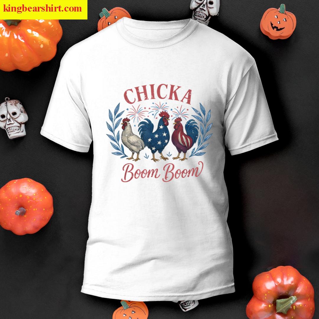 Funny Chicka Boom Boom Retro T-shirt