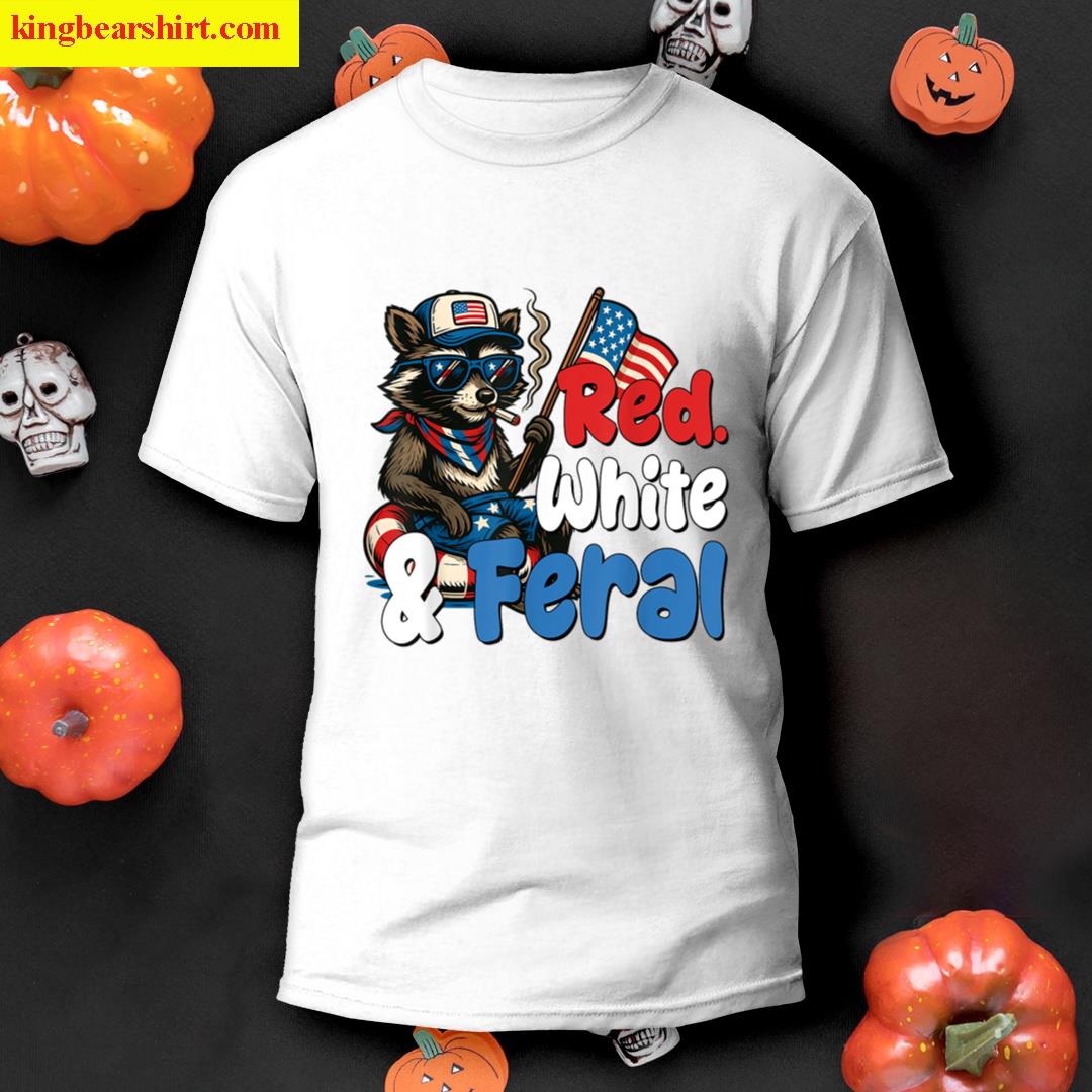 Funny Raccoon 4th Of July T-shirt