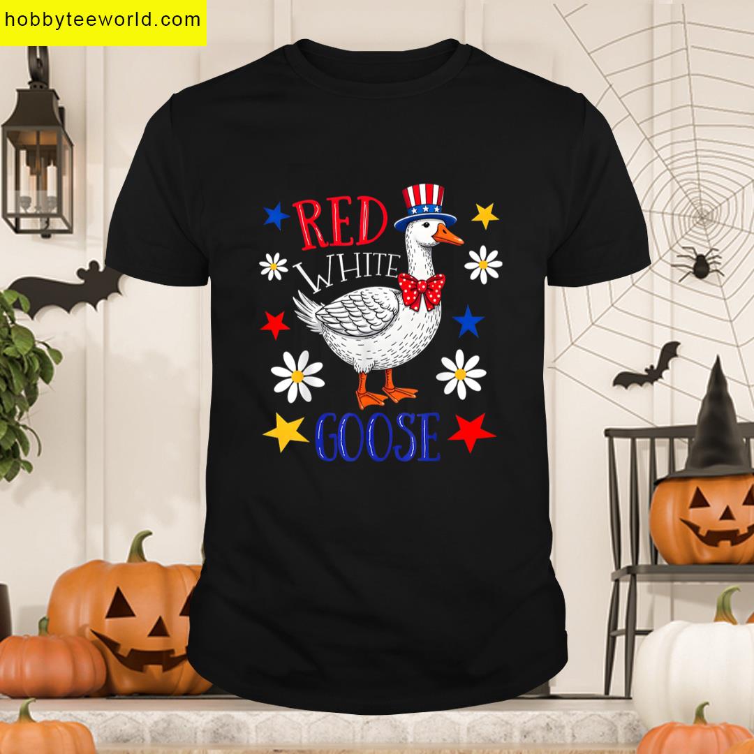 Funny Silly Goose Patriotic Tee 4th Of July T-shirt