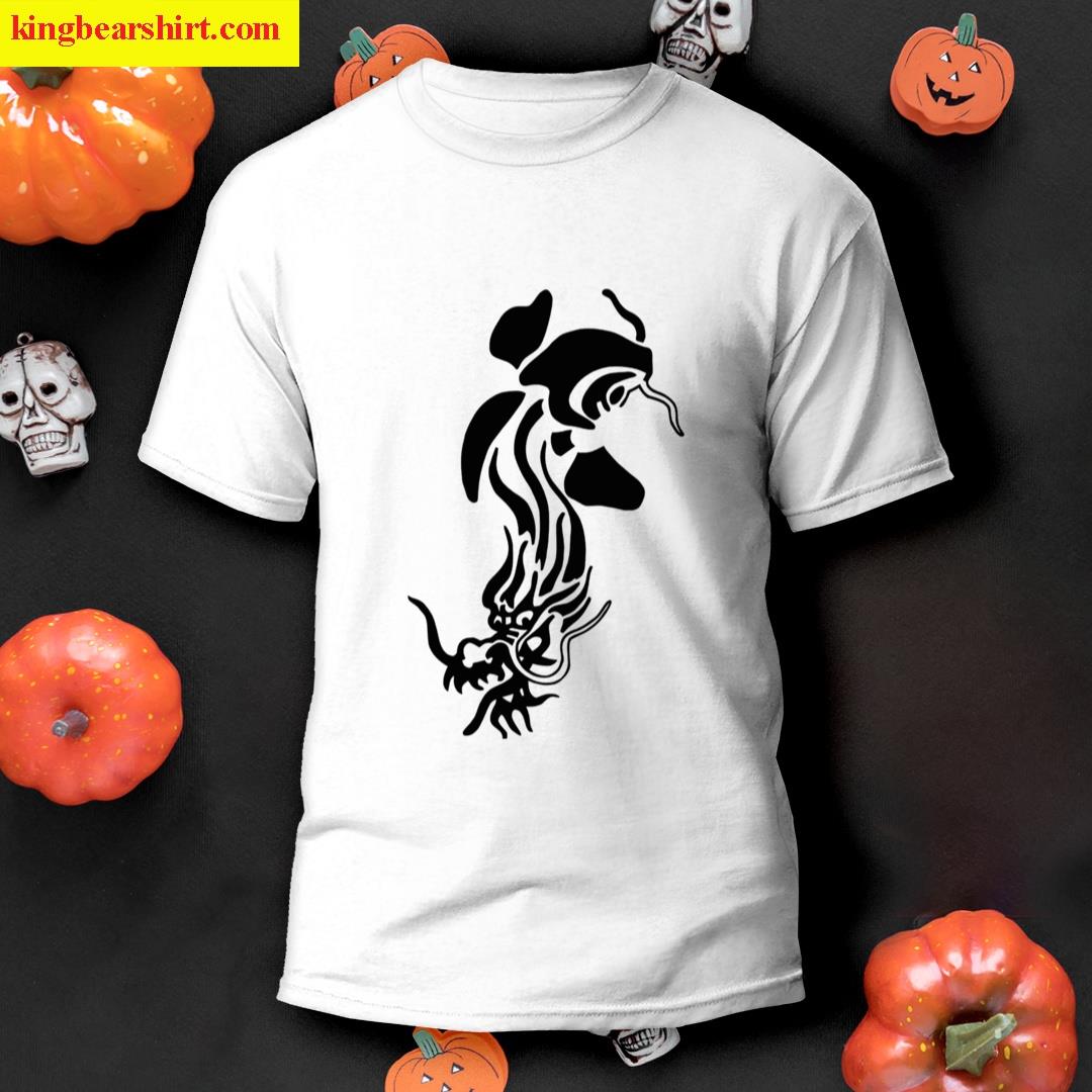 Koi And Dragon Art T-shirt