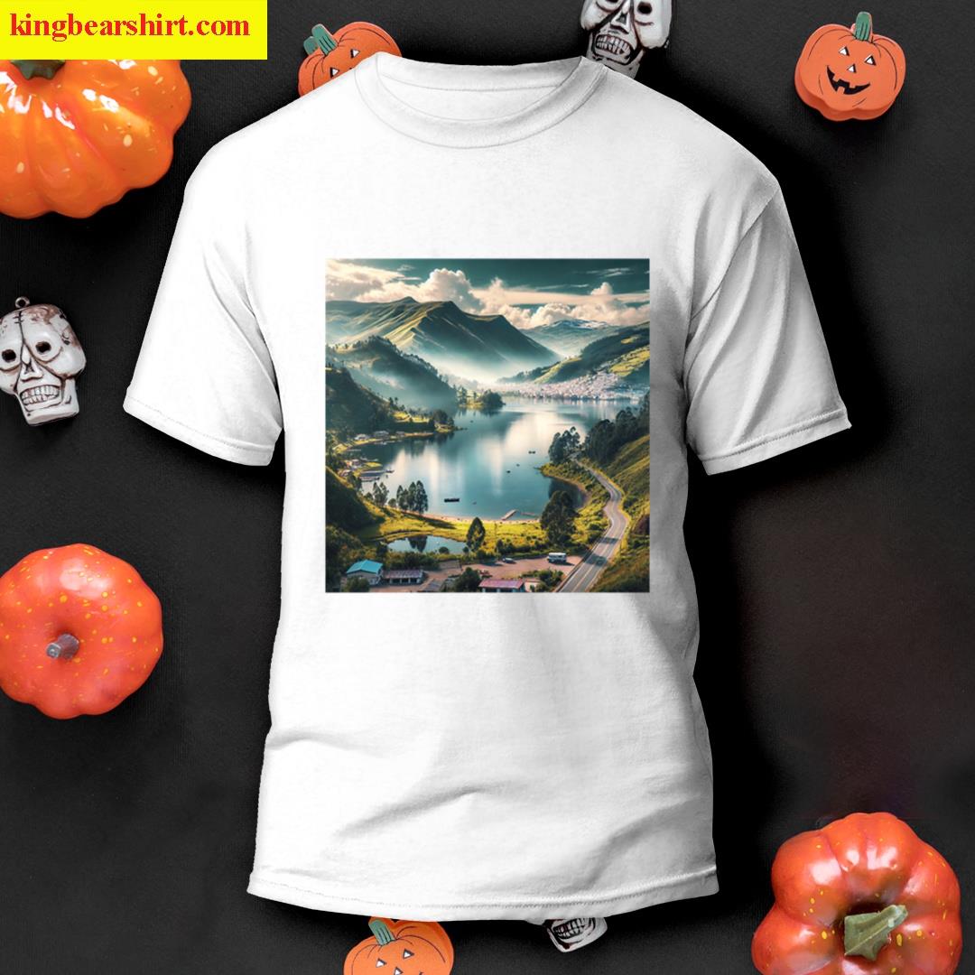 Lake Landscape Oversized T-shirt