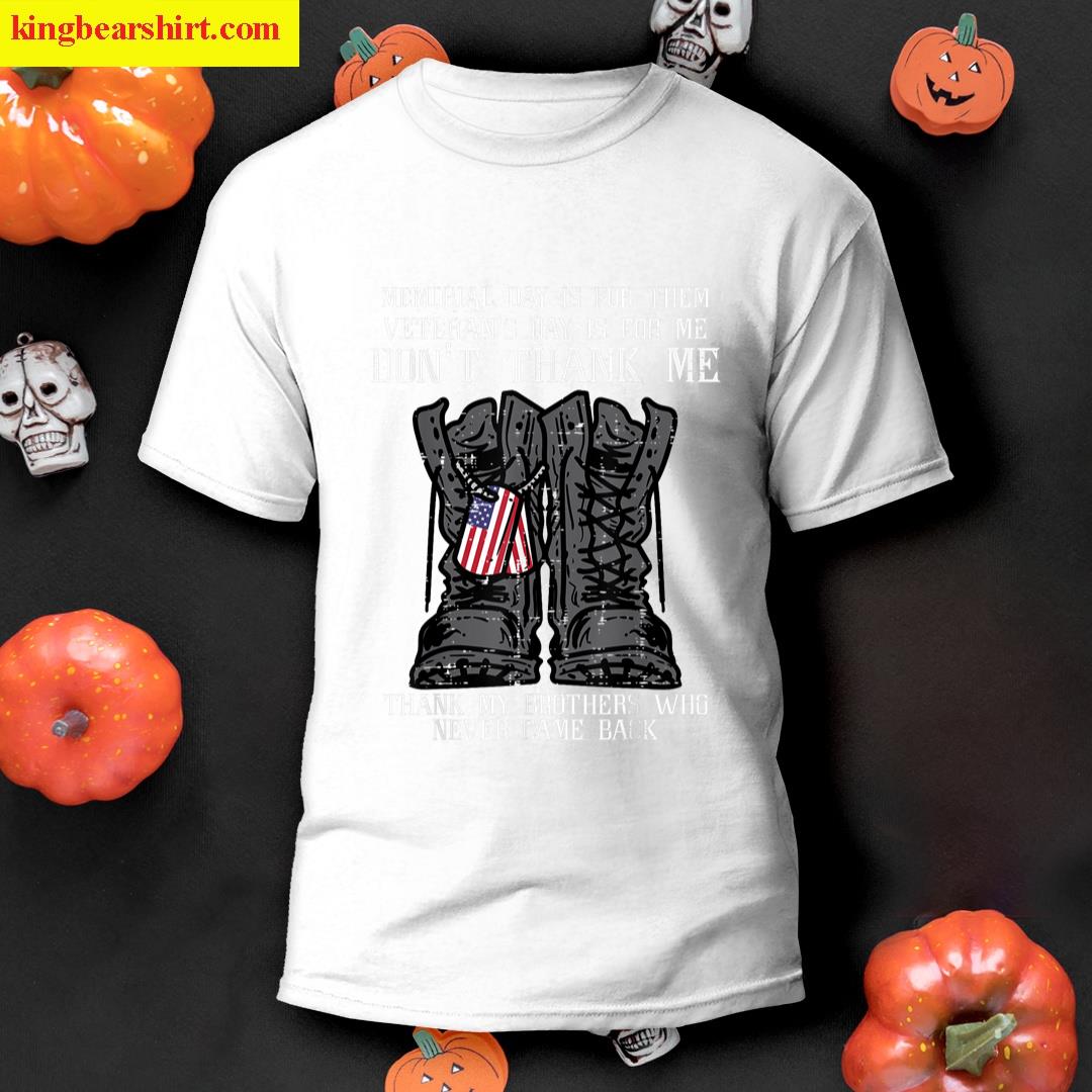 Memorial Day Veteran Dog Tag T-shirt