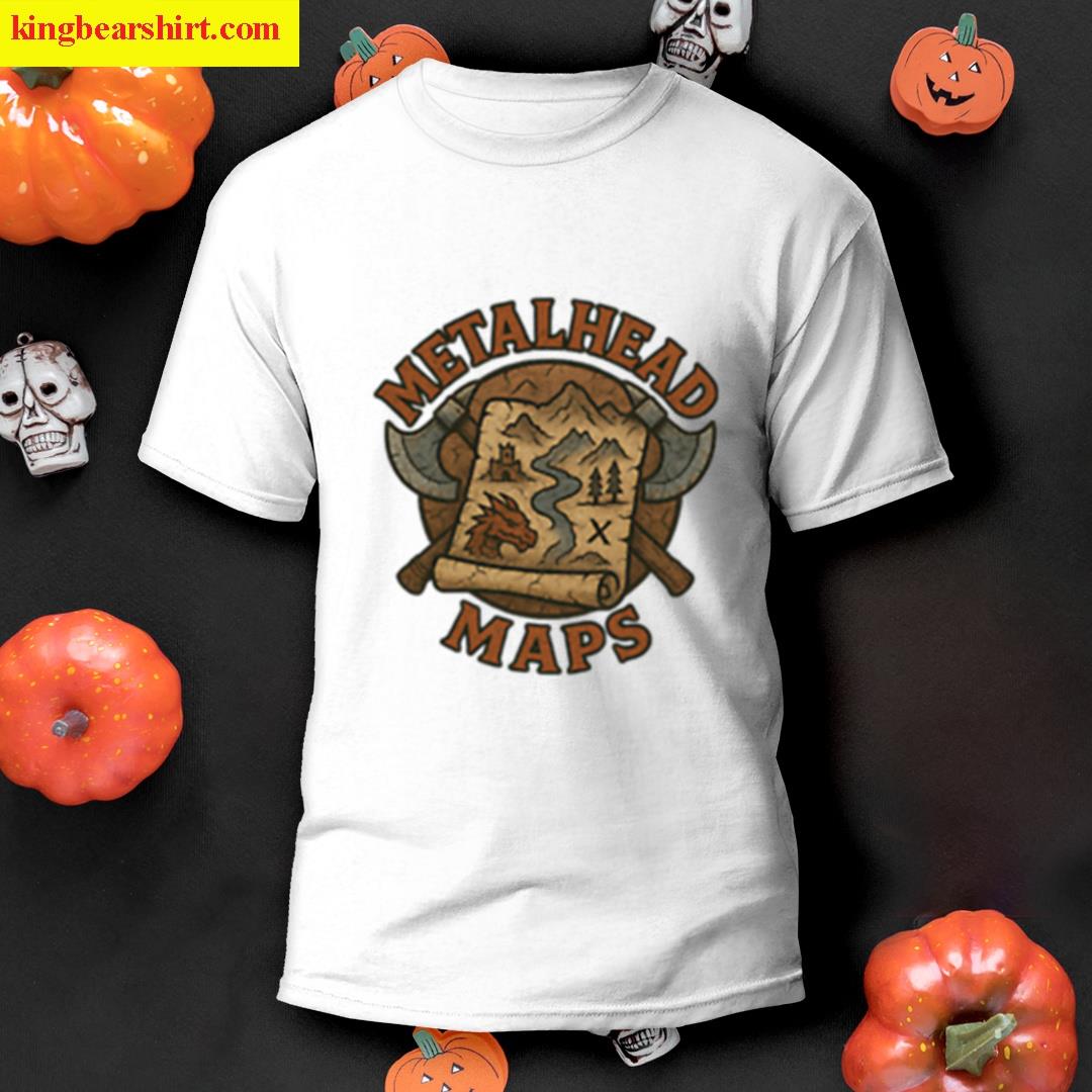 Metalhead Maps Graphic T-shirt