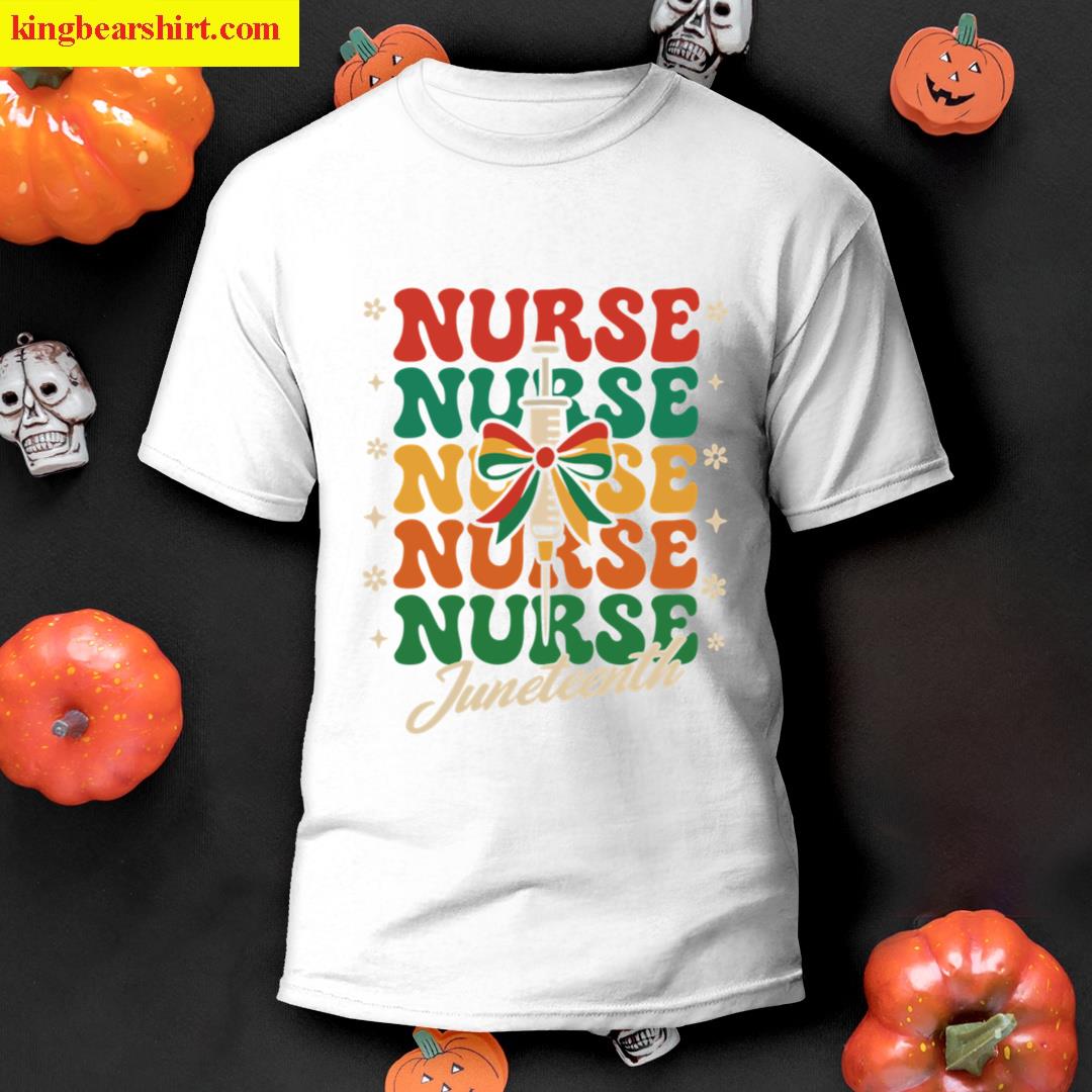 Nurse Juneteenth Pride T-shirt