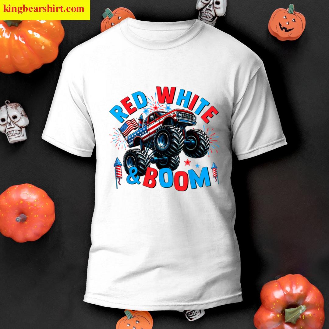 Patriotic Red White Boom T-shirt