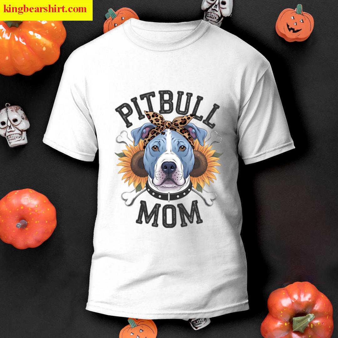 Pitbull Mom Cute Design T-shirt
