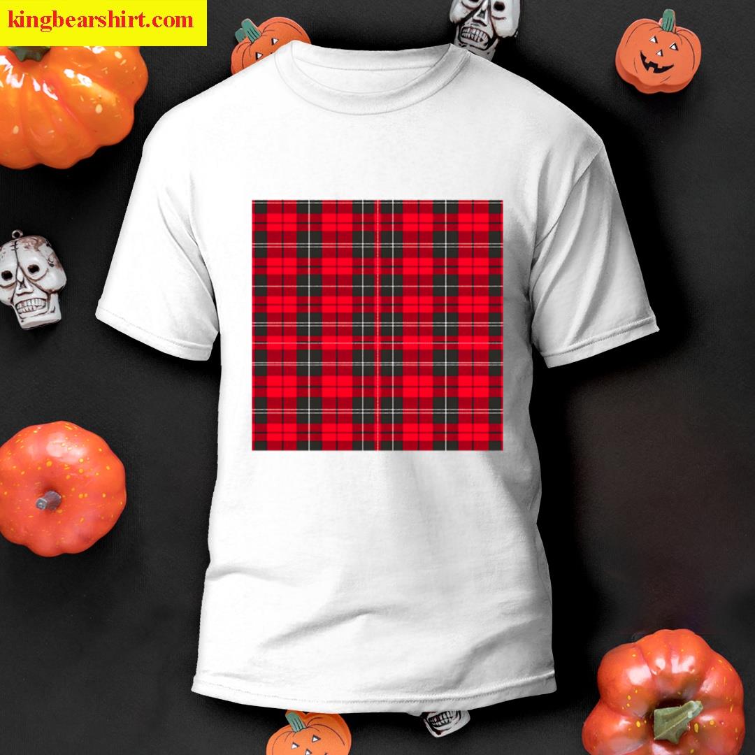 Red Plaid Tartan Modern T-shirt