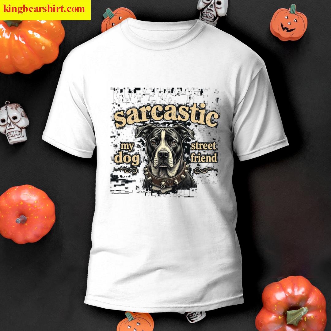Sarcastic Pitbull Spiked Collar T-shirt