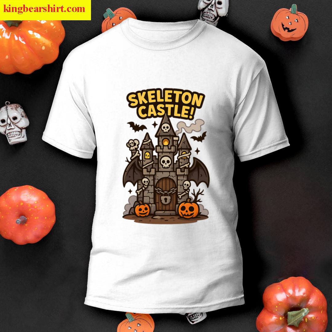 Skeleton Castle Graphic T-shirt