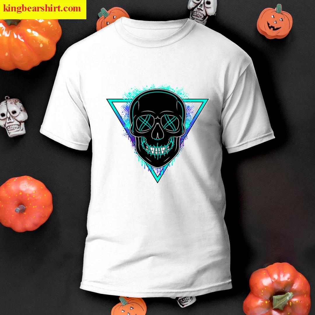 Skull Mask Turquoise Oversized T-shirt
