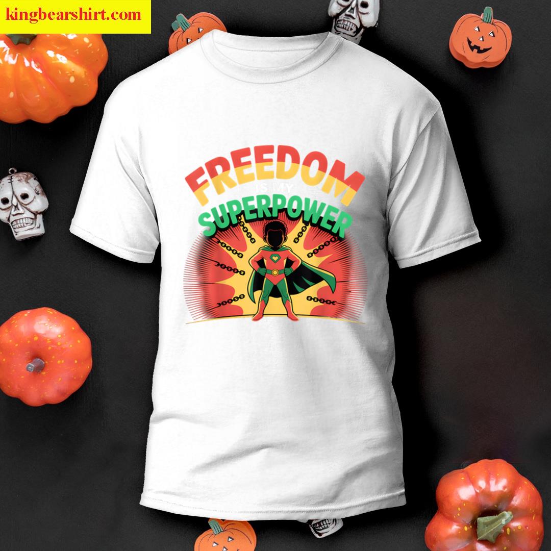 Superhero Juneteenth Kids T-shirt