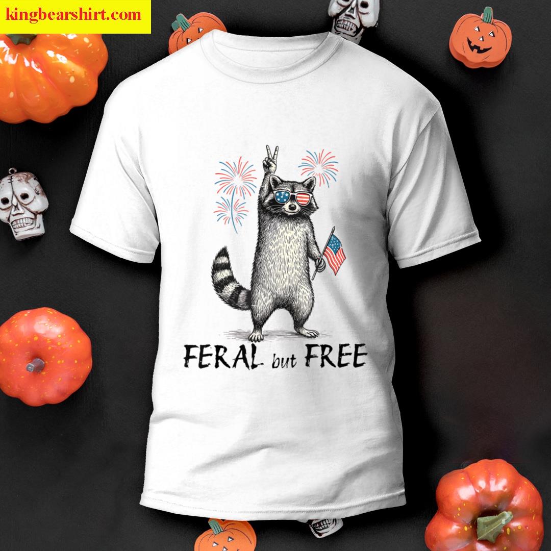 Vintage Raccoon Funny 4th Of July T-shirt