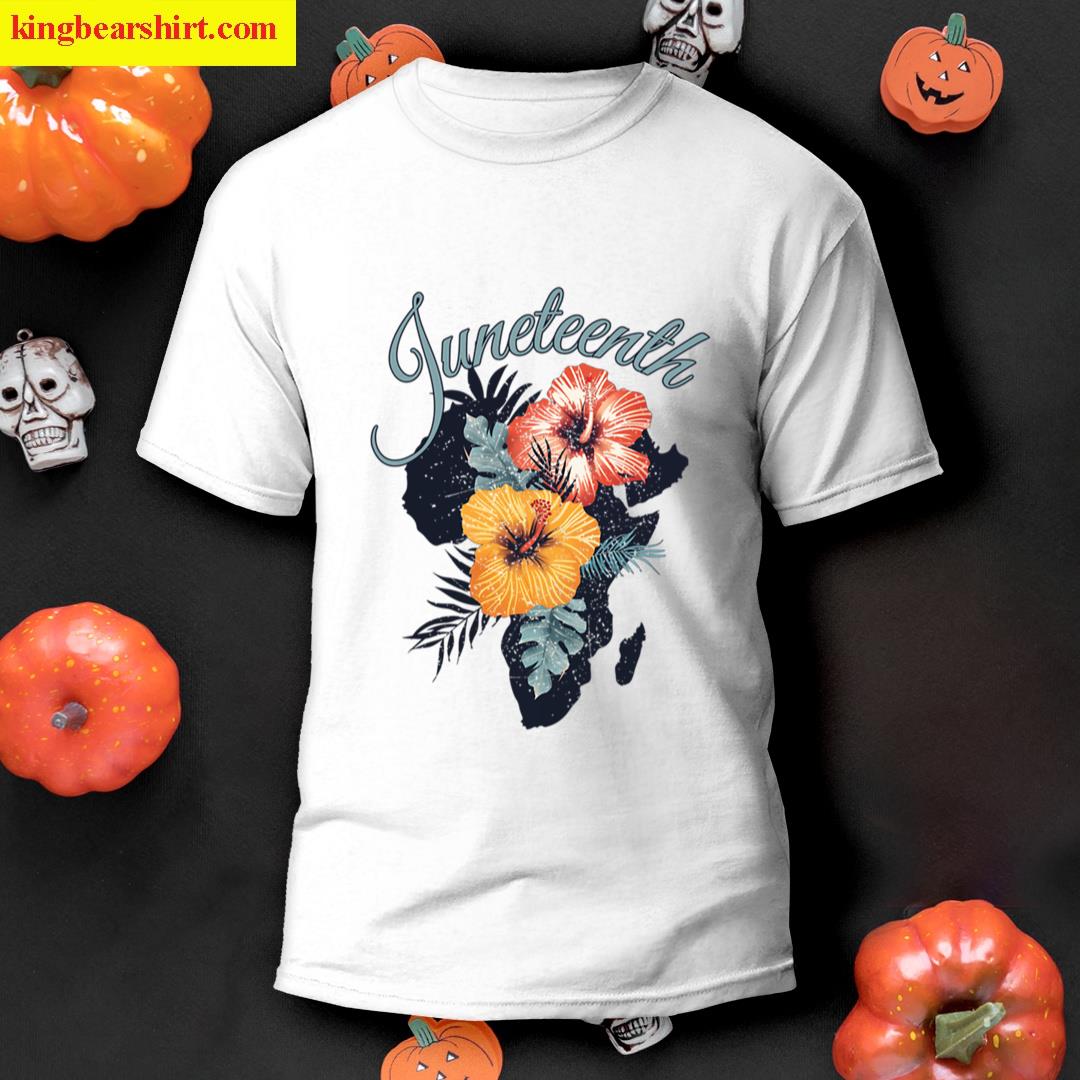 Juneteenth Flower Africa Floral T-shirt