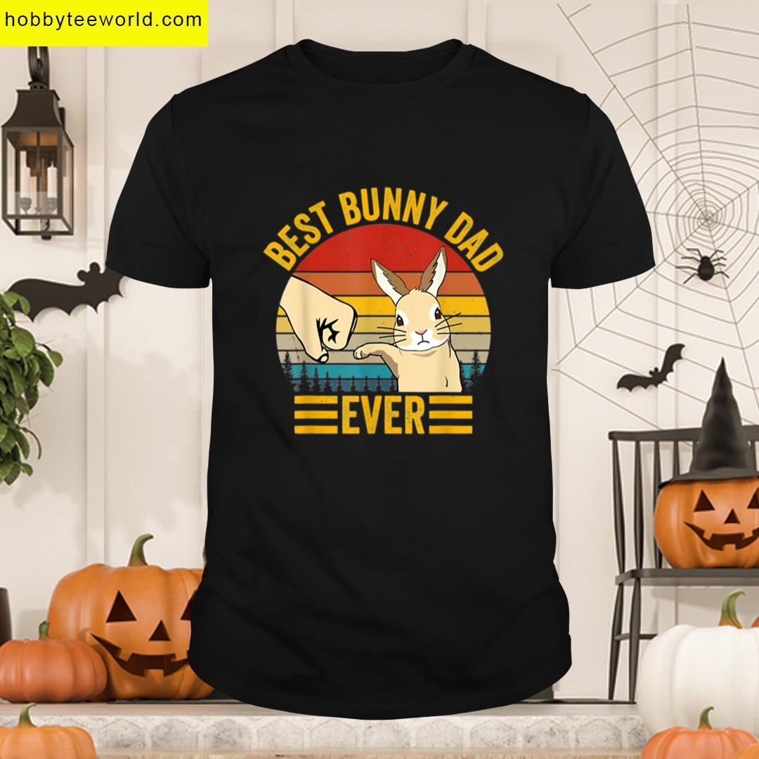 Mens Best Bunny Dad Ever T-shirt