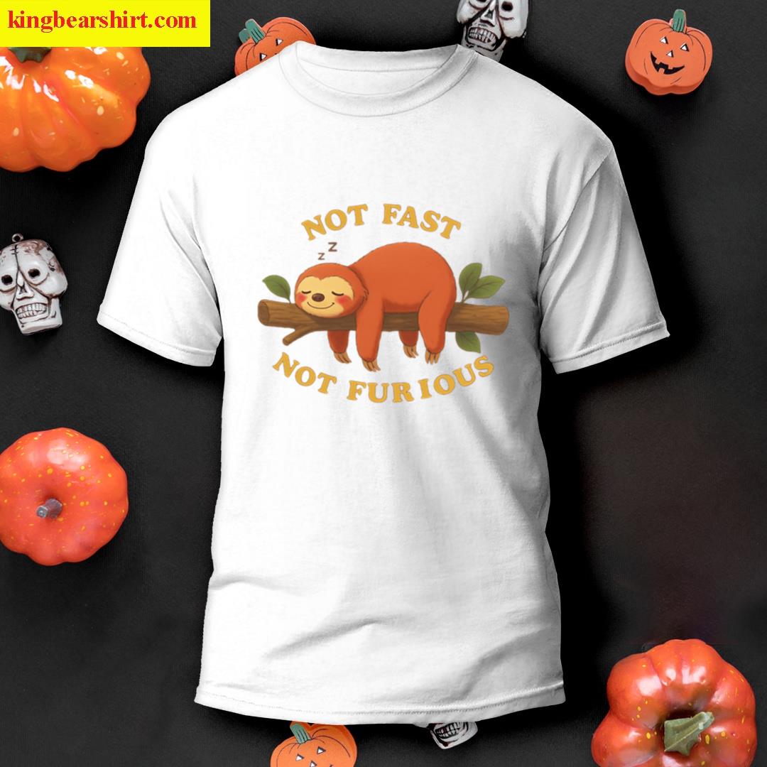 Not Fast Not Furious Lazy Sloth T-shirt