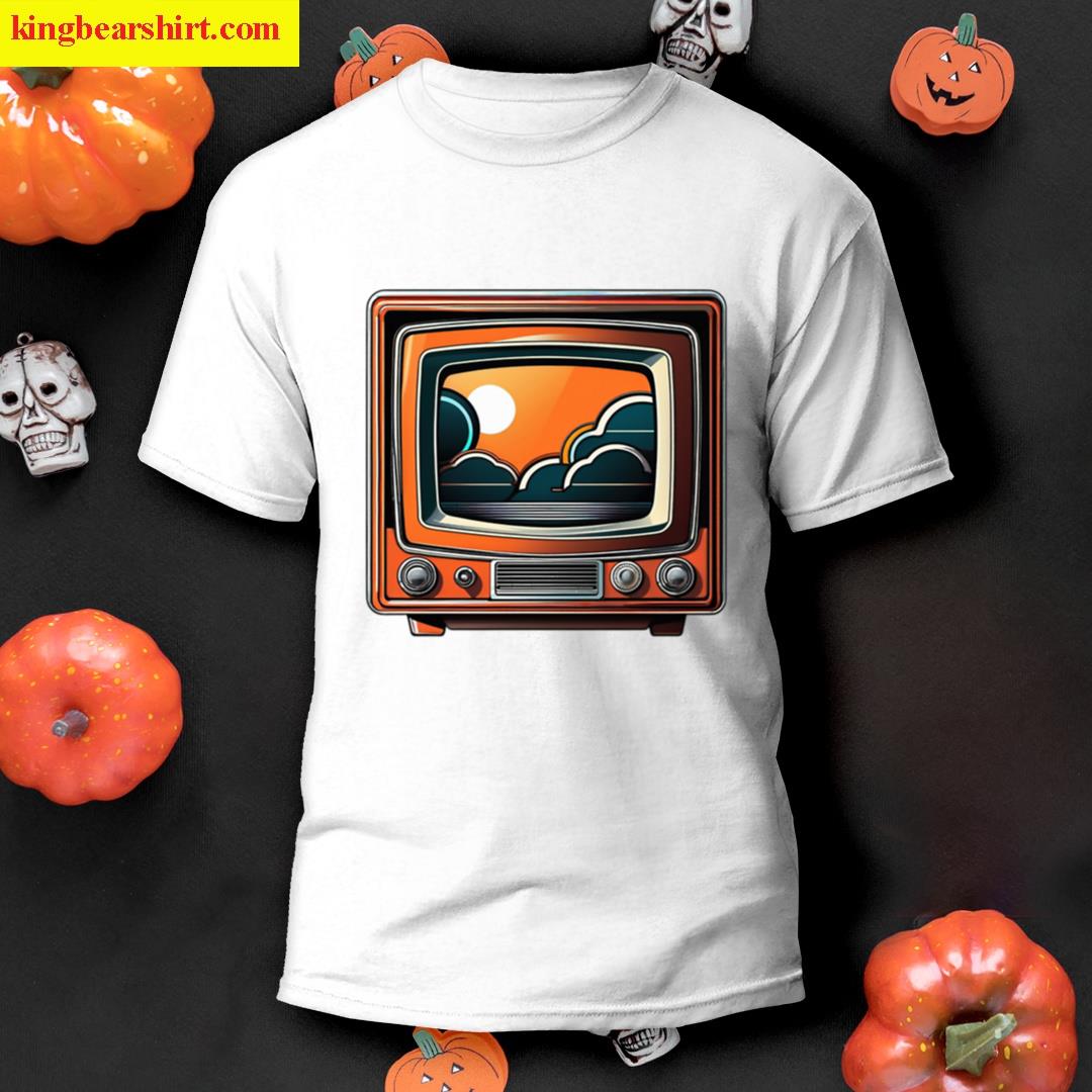 Retro Futuristic Detailed Digital Sticker T-shirt