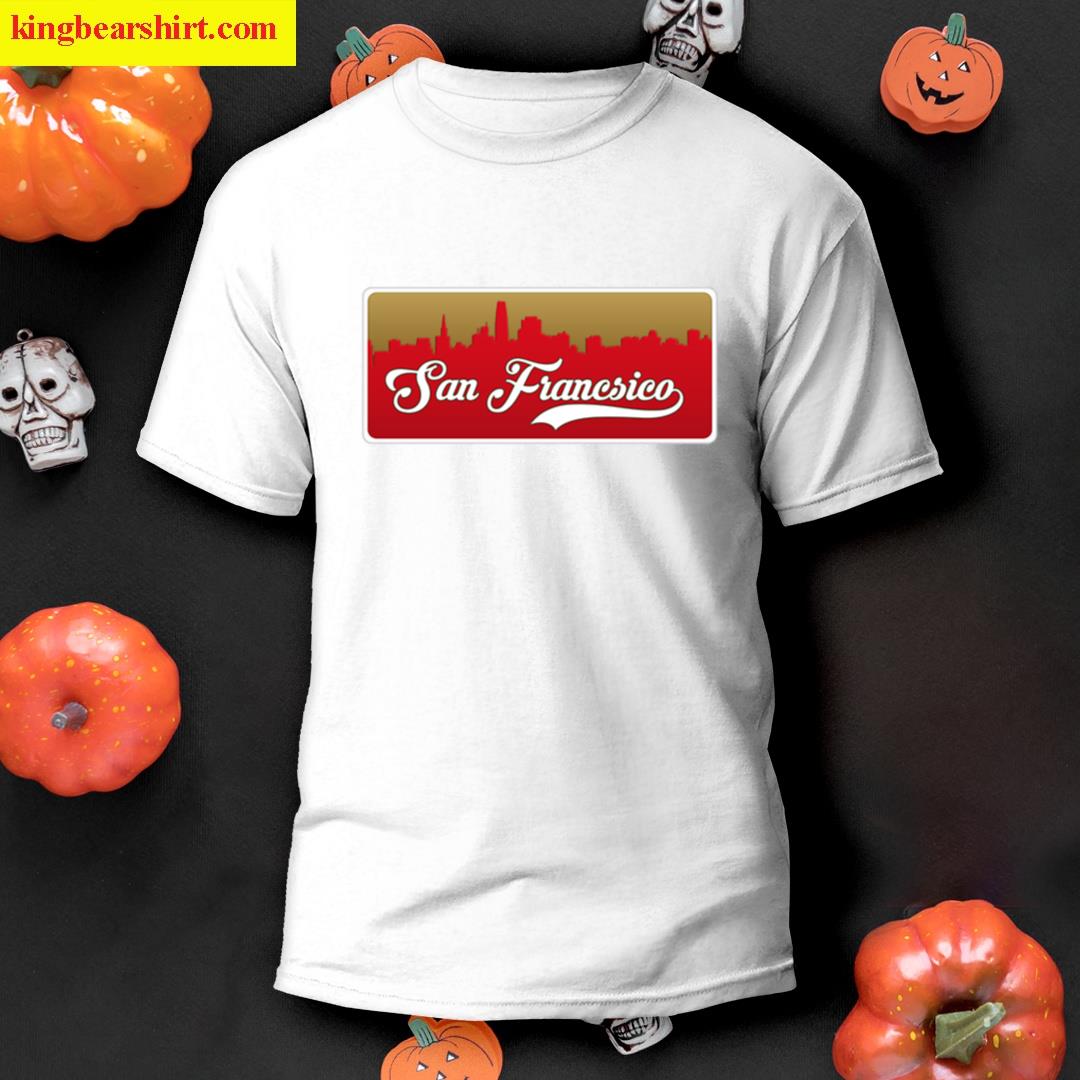 San Francisco Football Skyline Oversized T-shirt