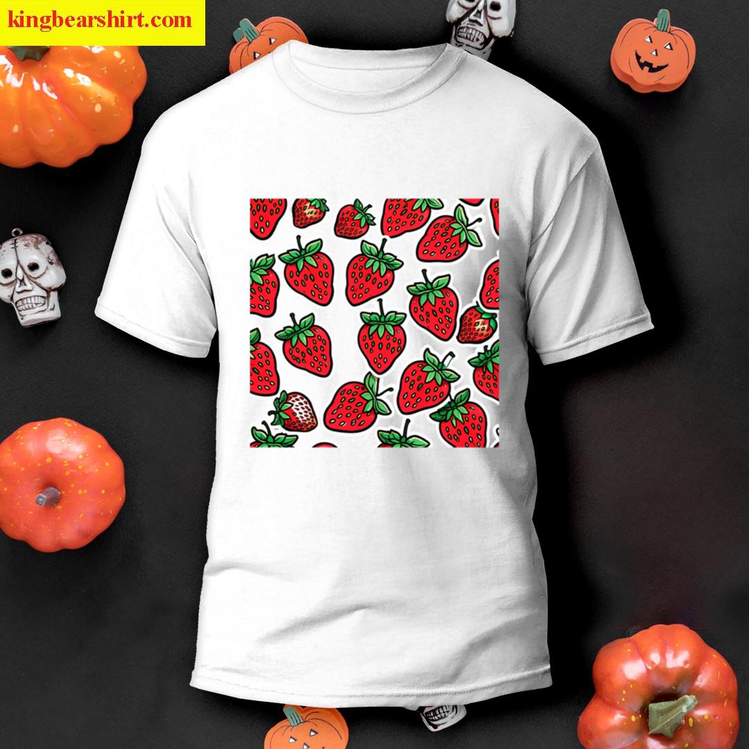 Strawberry Fruit Lovers Design T-shirt