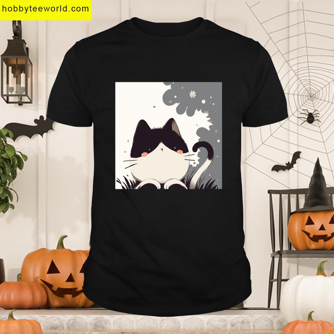 The Kitten Expression Grass T-shirt