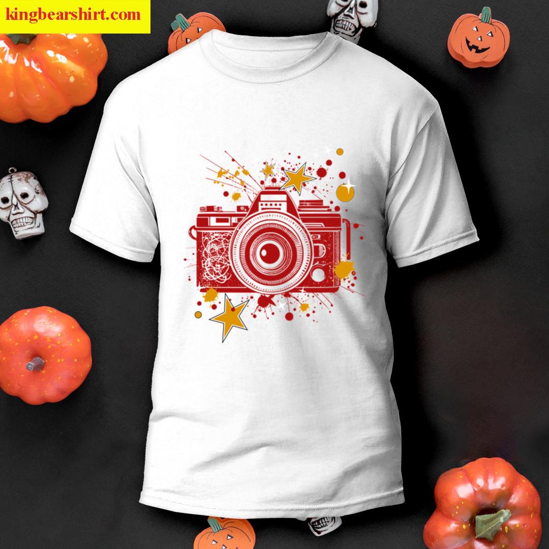 Vintage Film Camera Oversized Tee T-shirt
